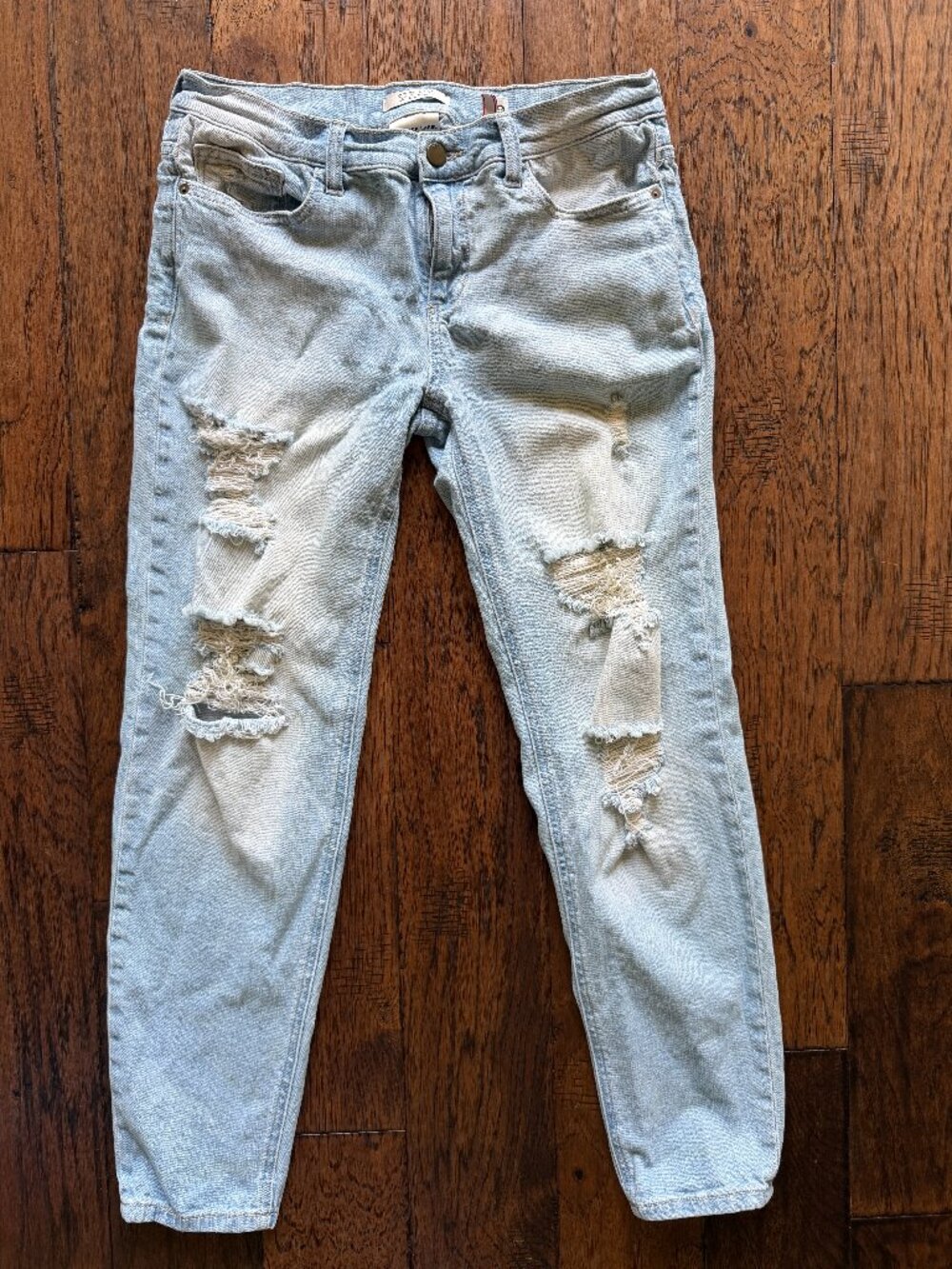 SP Black Label Sexy Boyfriend Distressed Light Wash Jeans Size 29